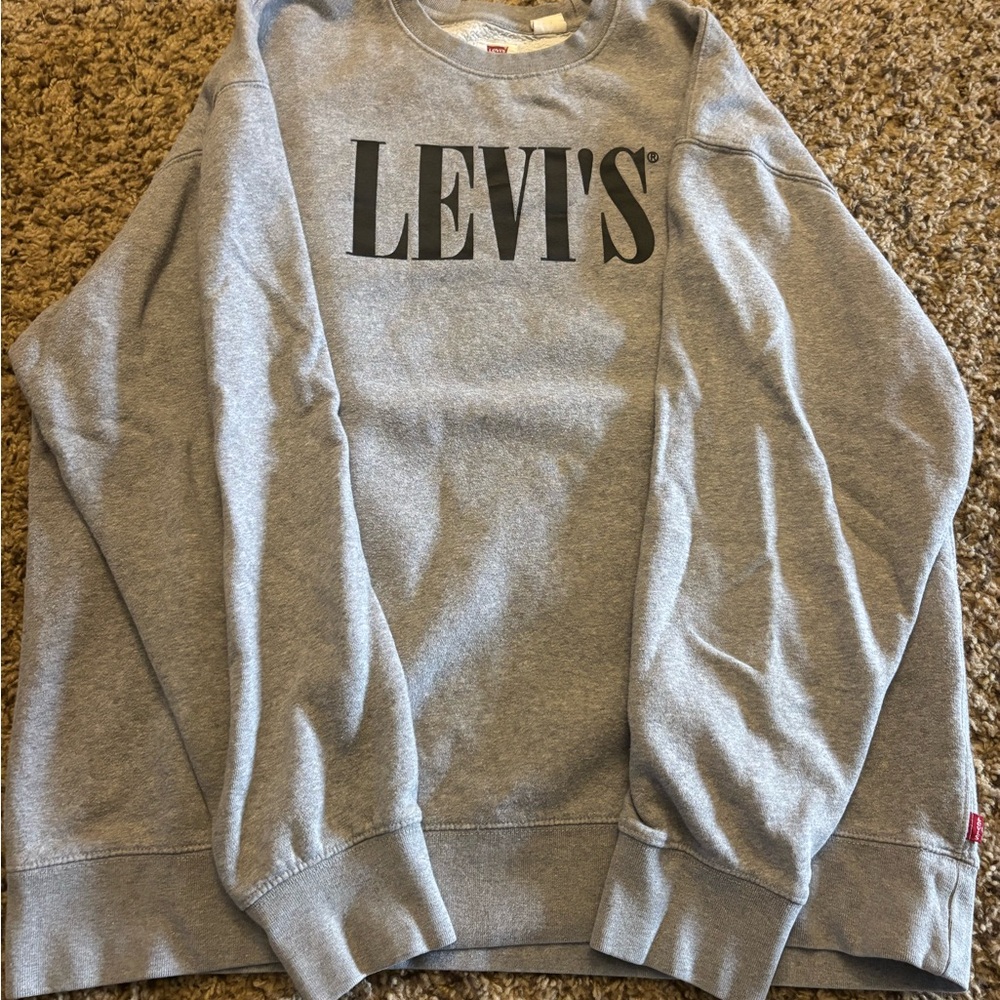 Levi's Classic Gray Crewneck Sweater